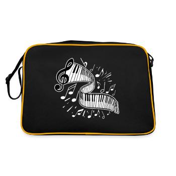 Pianiste - Sac Retro - noir/or - Dos