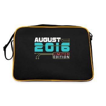 Août 2016 - Anniversaire en août - Sac Retro - noir/or - Dos
