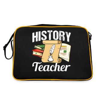 History Teacher History History Teacher - Retro Bag - black/gold - Back