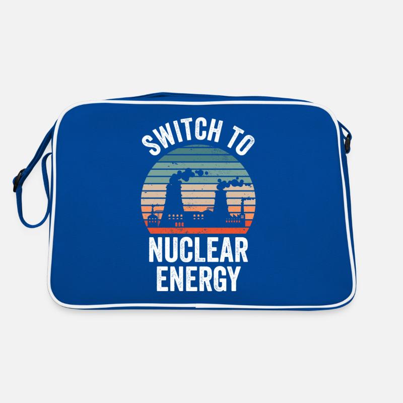 Umstieg Auf Kernenergie Kernkraft Atomkraft Retro Tasche