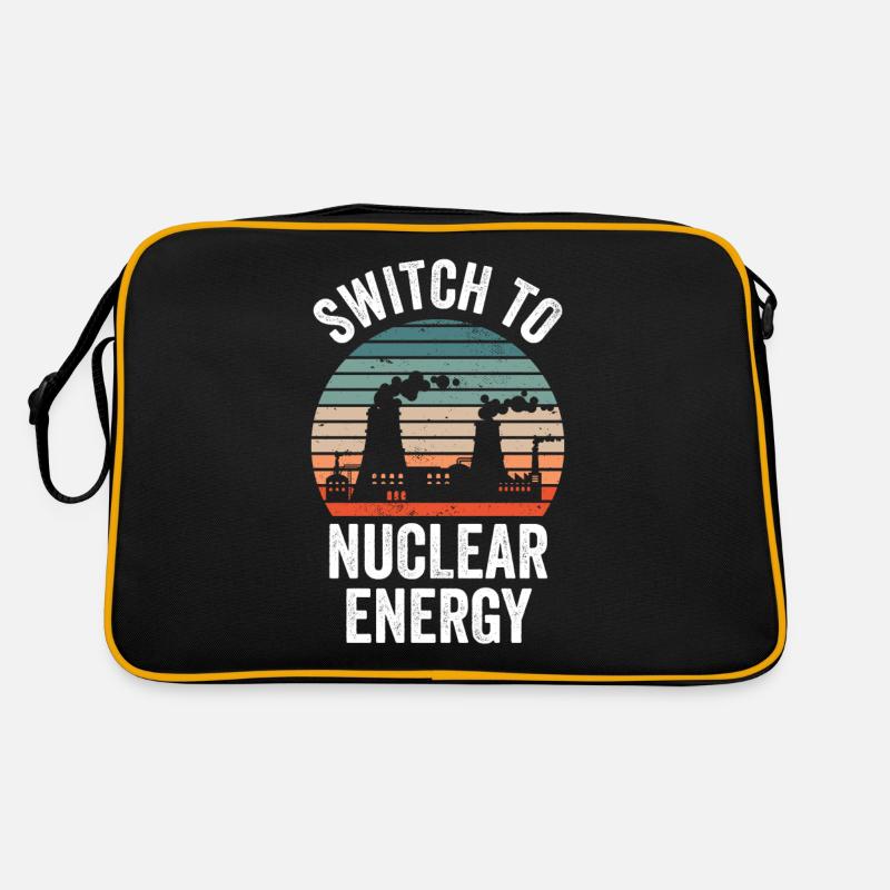 Switch to nuclear energy Nuclear power Nuclear power Retro Bag