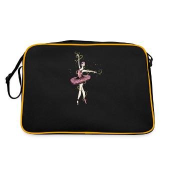 Ballet I Ballet Chaussures De Ballet Robe de Ballet Motif pour - Sac Retro - noir/or - Dos