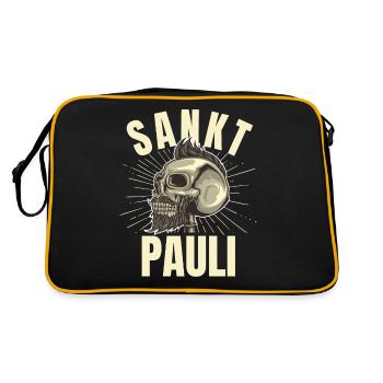 St Pauli. Éventail St pauli Éventail Paulianer Hamburger - Sac Retro - noir/or - Dos