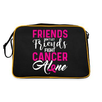 Cancer Chemotherapy Chemo Gift - Retro Bag - black/gold - Back
