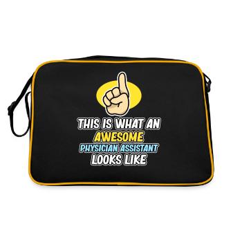 Fantastische Physician Assistant - Retro Tasche - Schwarz/Gold - Hinten