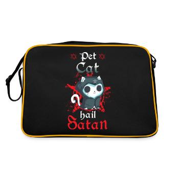 Chat de compagnie Hail Satan - Sac Retro - noir/or - Dos
