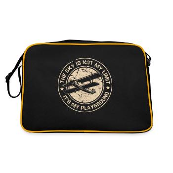 Pilot Sky Is Not My Limit It's My Playground - Retro Bag - black/gold - Back