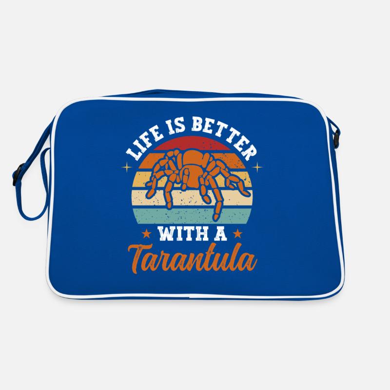 Life Is Better With A Tarantula Arachnid Spider Retro Tasche
