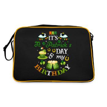 Anniversaire de la Saint-Patrick - Sac Retro - noir/or - Dos