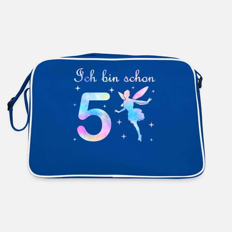 Fee Geburtstag Geschenk Mädchen 5 Jahre Retro Tasche