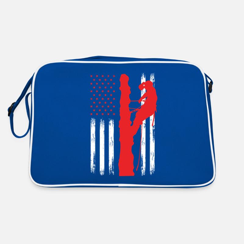 Baumpfleger Baumkletterer Baumpflege Retro Tasche