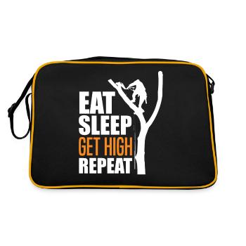 Arborists Tree Climbers Tree Care - Retro Bag - black/gold - Back