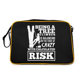 Arborists Tree Climbers Tree Care - Retro Bag - black/gold - Back