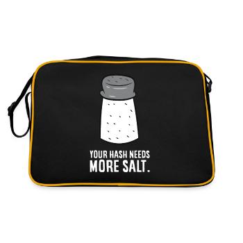 Funny Cyber Security IT Security Teacher - Retro Bag - black/gold - Back