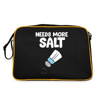 Drôle d’amoureux du sel Il a besoin de plus de sel - Sac Retro - noir/or - Dos