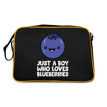 Juste un garçon qui aime les bleuets - Sac Retro - noir/or - Dos