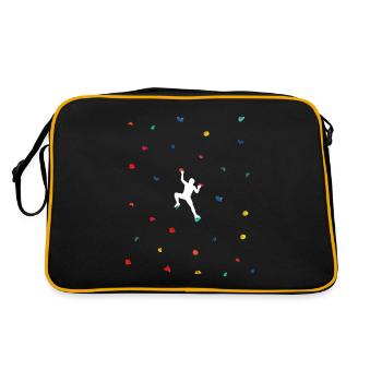 Climbing and bouldering in the climbing - Retro Tasche - Schwarz/Gold - Hinten
