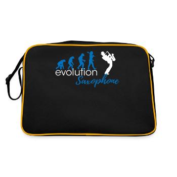 Évolution du saxophone - Sac Retro - noir/or - Dos