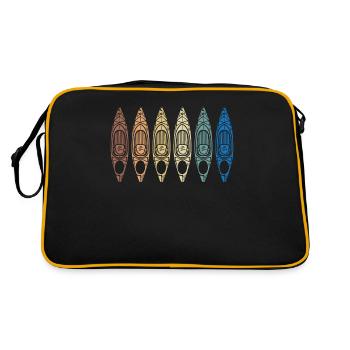 Kayak - Sac Retro - noir/or - Dos
