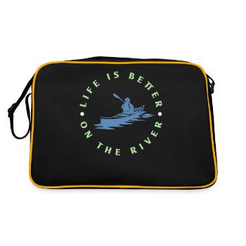 Kayak - Sac Retro - noir/or - Dos