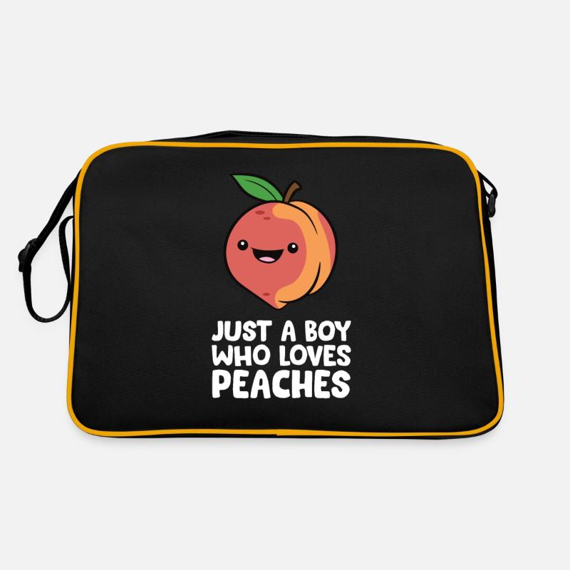 Juste un garçon qui aime les pêches Sac Retro
