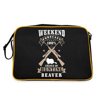 Bieber Jäger disant - Sac Retro - noir/or - Dos