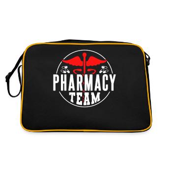 Pharmacies Équipe Pharmacie Pharmacien Pharmacien - Sac Retro - noir/or - Dos