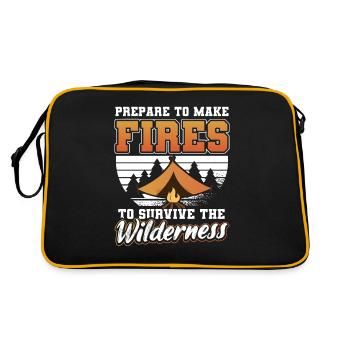 Fire Nature Survivaliste - Sac Retro - noir/or - Dos