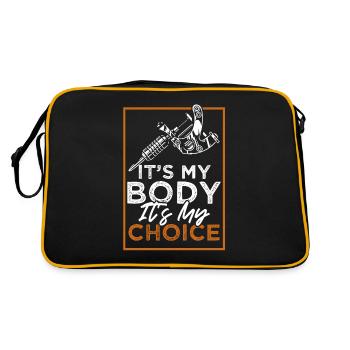 Tattoo Ink Tattooing - Retro Bag - black/gold - Back