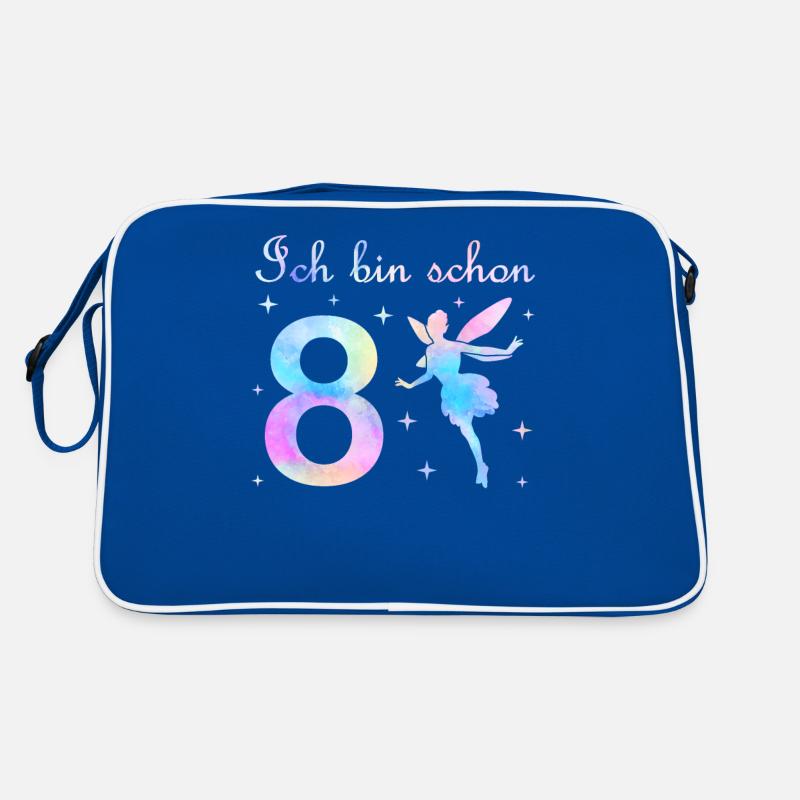 Fee Geburtstag Geschenk Mädchen 8 Jahre Retro Tasche