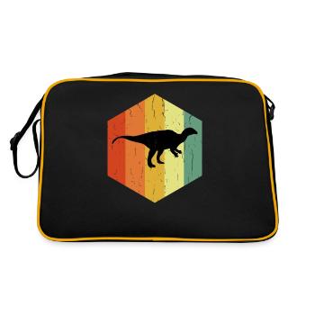 Plaqueosaurus Plateosaurus En détresse Hexagone - Sac Retro - noir/or - Dos