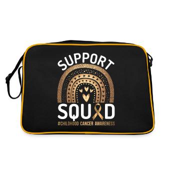 Cancer Chemotherapy Chemo Gift - Retro Bag - black/gold - Back