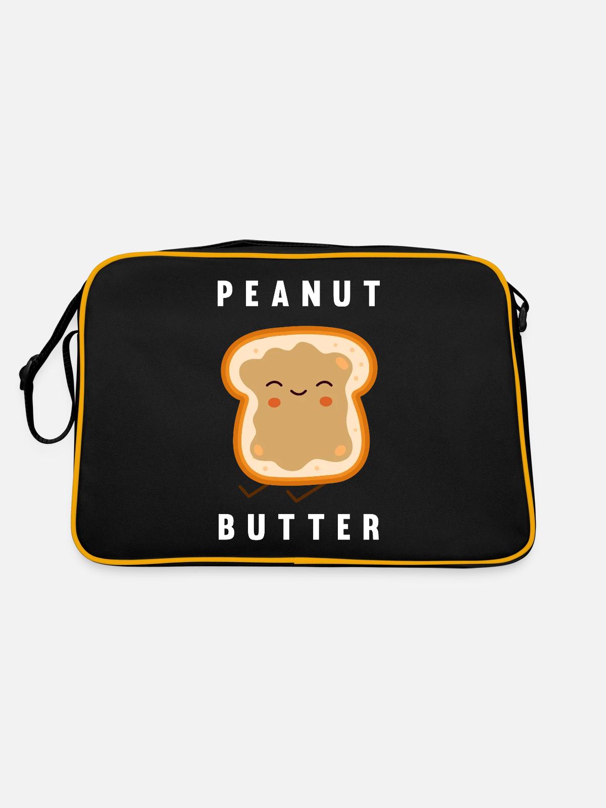 Peanut butter - Retro Bag - black/gold - Back