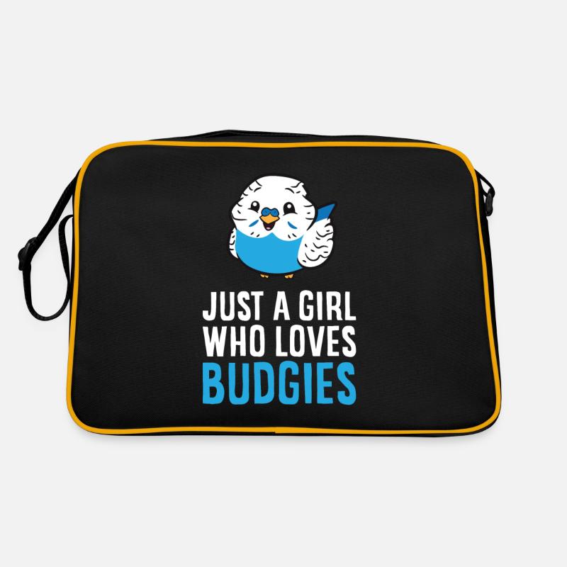 Juste une fille qui aime les perruches Pet Budgerigar Sac Retro