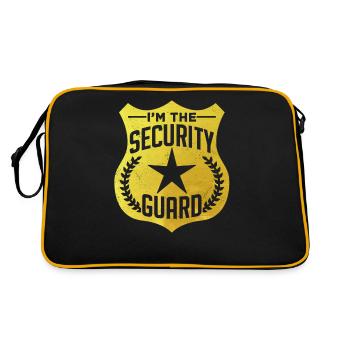 Je suis l’agent de sécurité de sécurité - Sac Retro - noir/or - Dos