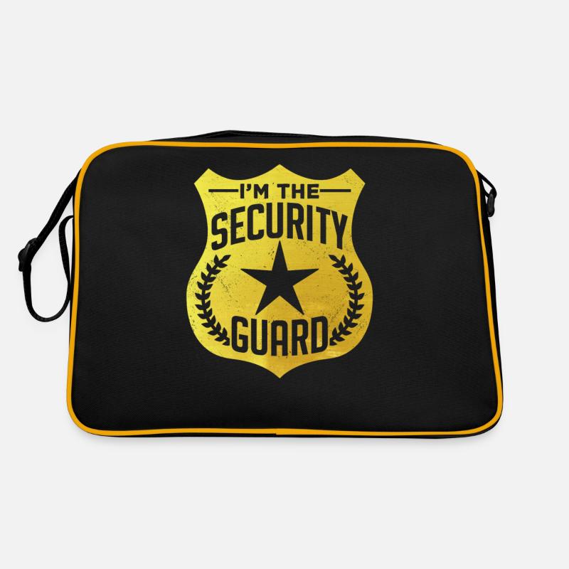 Ich Bin Der Sicherheitsmann Security Sicherheit Retro Tasche