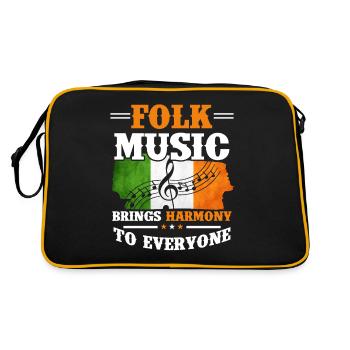 Folk Music Ireland - Retro Bag - black/gold - Back