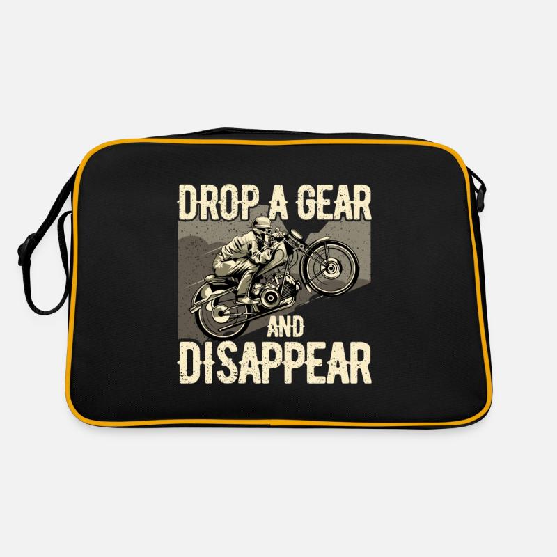 Motorradfahrer Retro Tasche