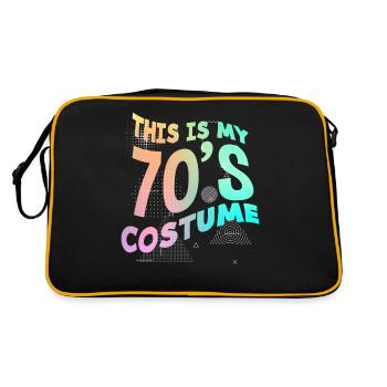 Tenue de fête des années 70 Costume de fête des années 70 - Sac Retro - noir/or - Dos