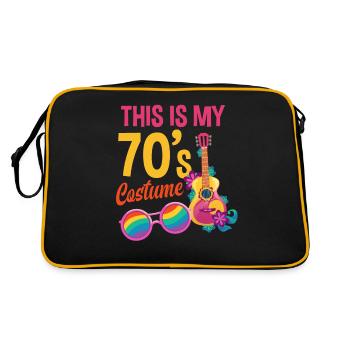 Tenue de fête des années 70 Costume de fête des années 70 - Sac Retro - noir/or - Dos