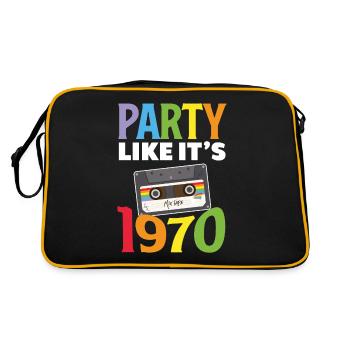 Tenue de fête des années 70 Costume de fête des années 70 - Sac Retro - noir/or - Dos