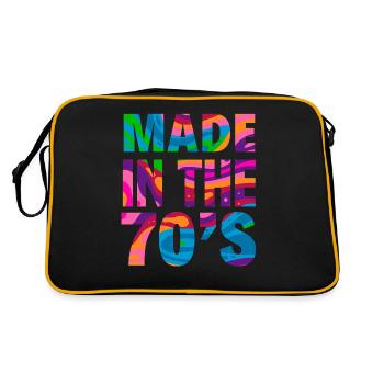 70s Party Outfit Costume 70s Born - Retro Bag - black/gold - Back