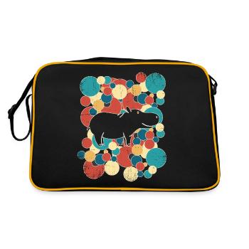 Hippo Hippo Hippo - Retro Bag - black/gold - Back