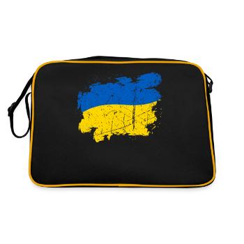 Chemise d’Ukraine Drapeau ukrainien - Sac Retro - noir/or - Dos