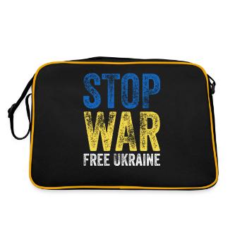 L’Ukraine arrête la guerre - Sac Retro - noir/or - Dos