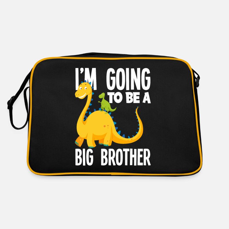 I'm Going to Be a Big Brother Dino Dinosaur Retro Bag