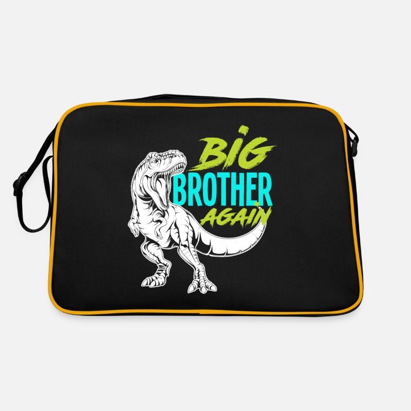 I'm Going to Be Big Brother Dinosaur Dino Again Retro Bag