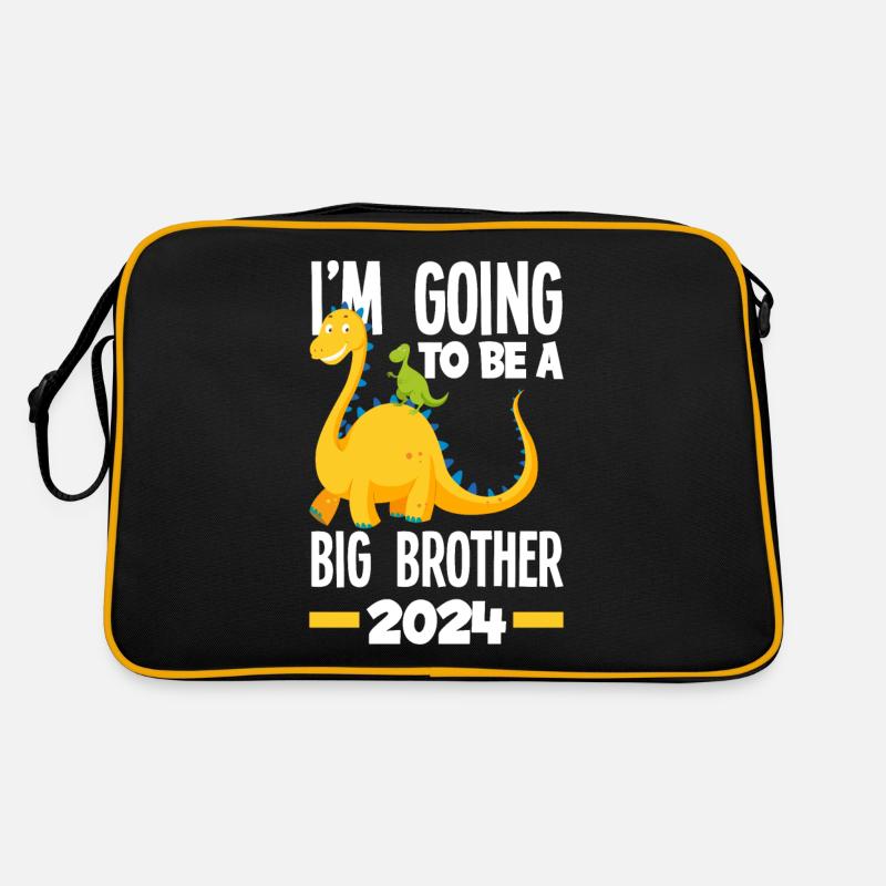 Ich Werde Ein Großer Bruder 2024 Dino Dinosaurier Retro Tasche
