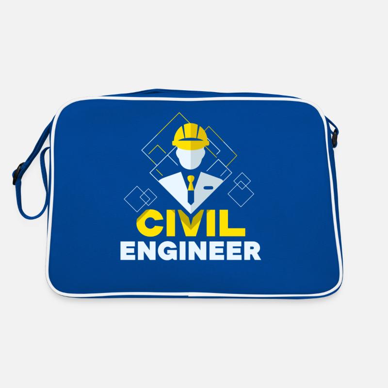 Civil Engineer Civil Engineering Student Profession Retro Bag