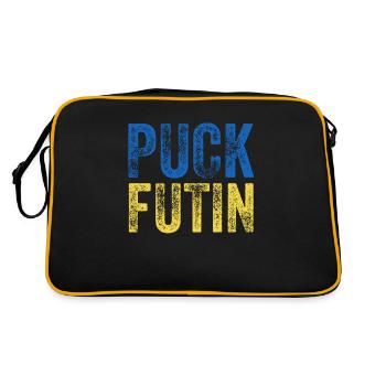 PUCK FUTIN Ukraine - Sac Retro - noir/or - Dos